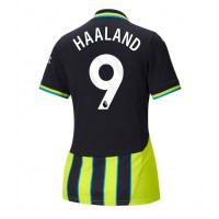 Maglie da calcio Manchester City Erling Haaland #9 Seconda Maglia Femminile 2024-25 Manica Corta